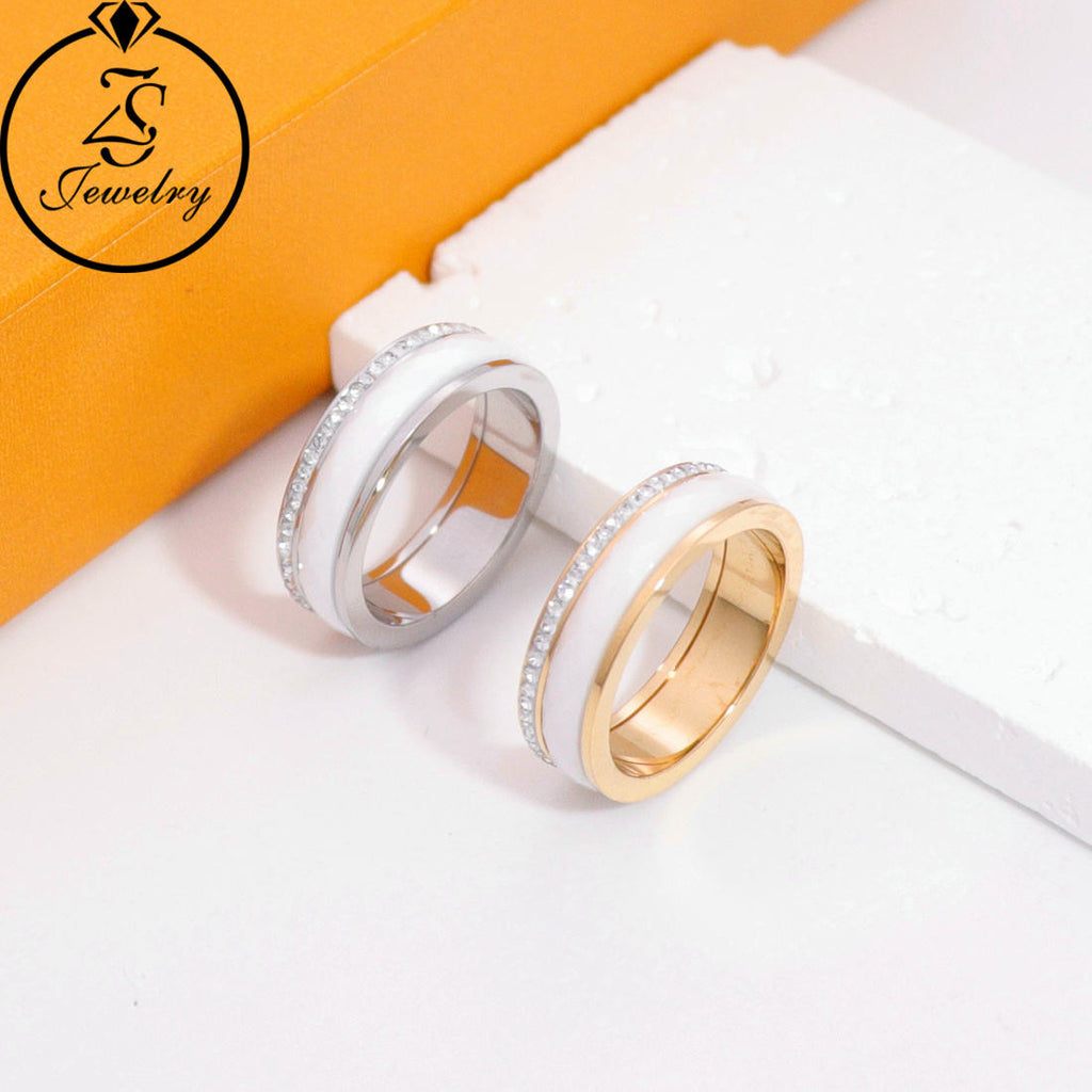 Unisex Black Diamond Ring
