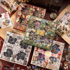 Vintage Black & White 100 pc Stickers
