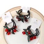 Cherry Charm Scrunchies