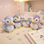 Cute Penguin Plushie Keychain