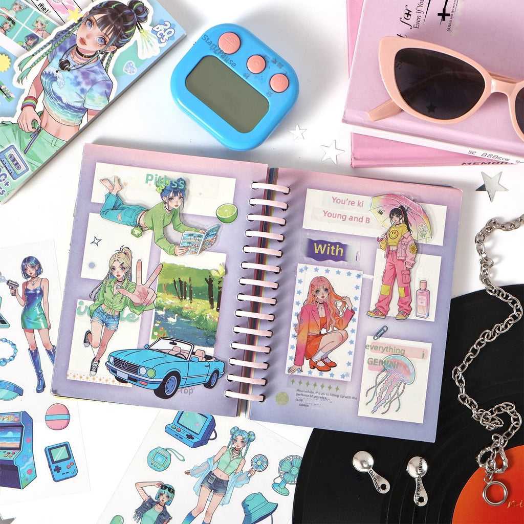 20 Pcs Cute Stickers Book
