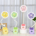 2 In 1 Table Lamp + Fan