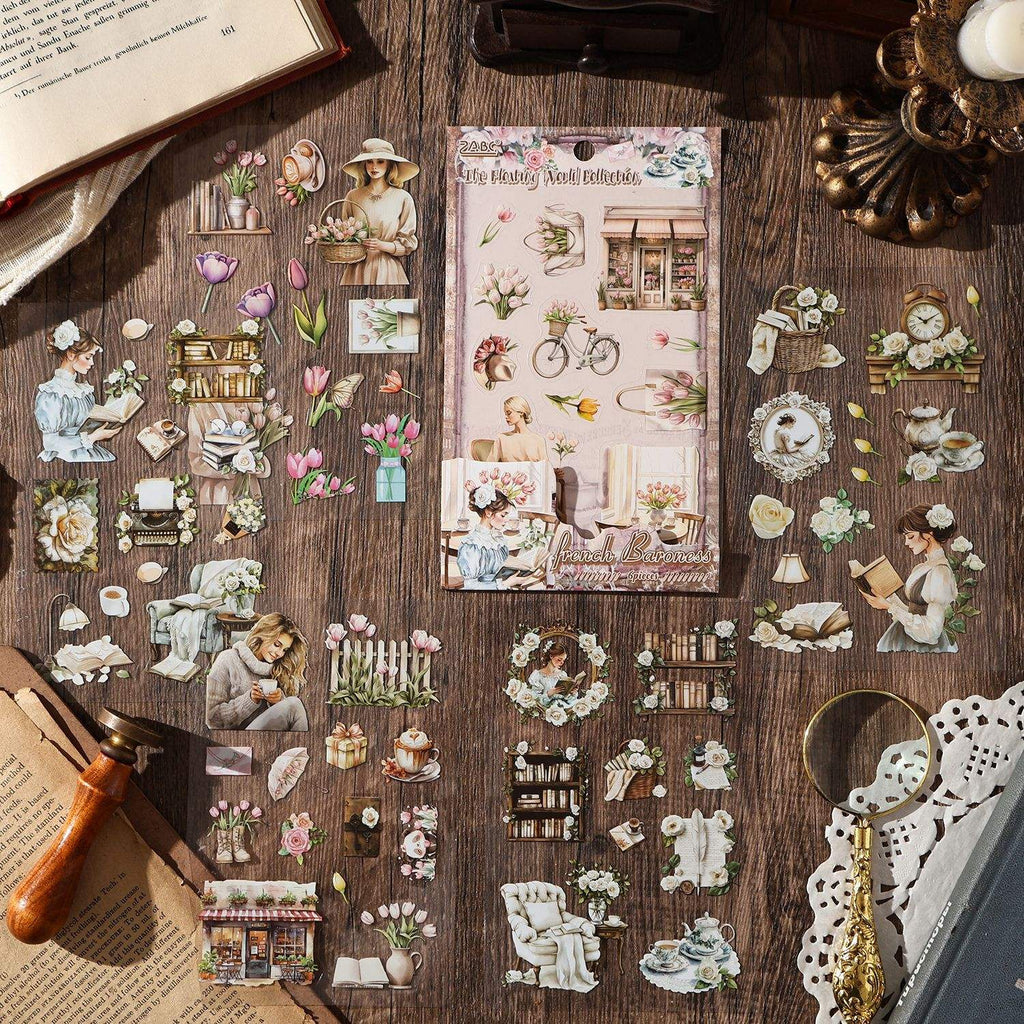 Vintage Series Of Exquisite Die-cut Stickers