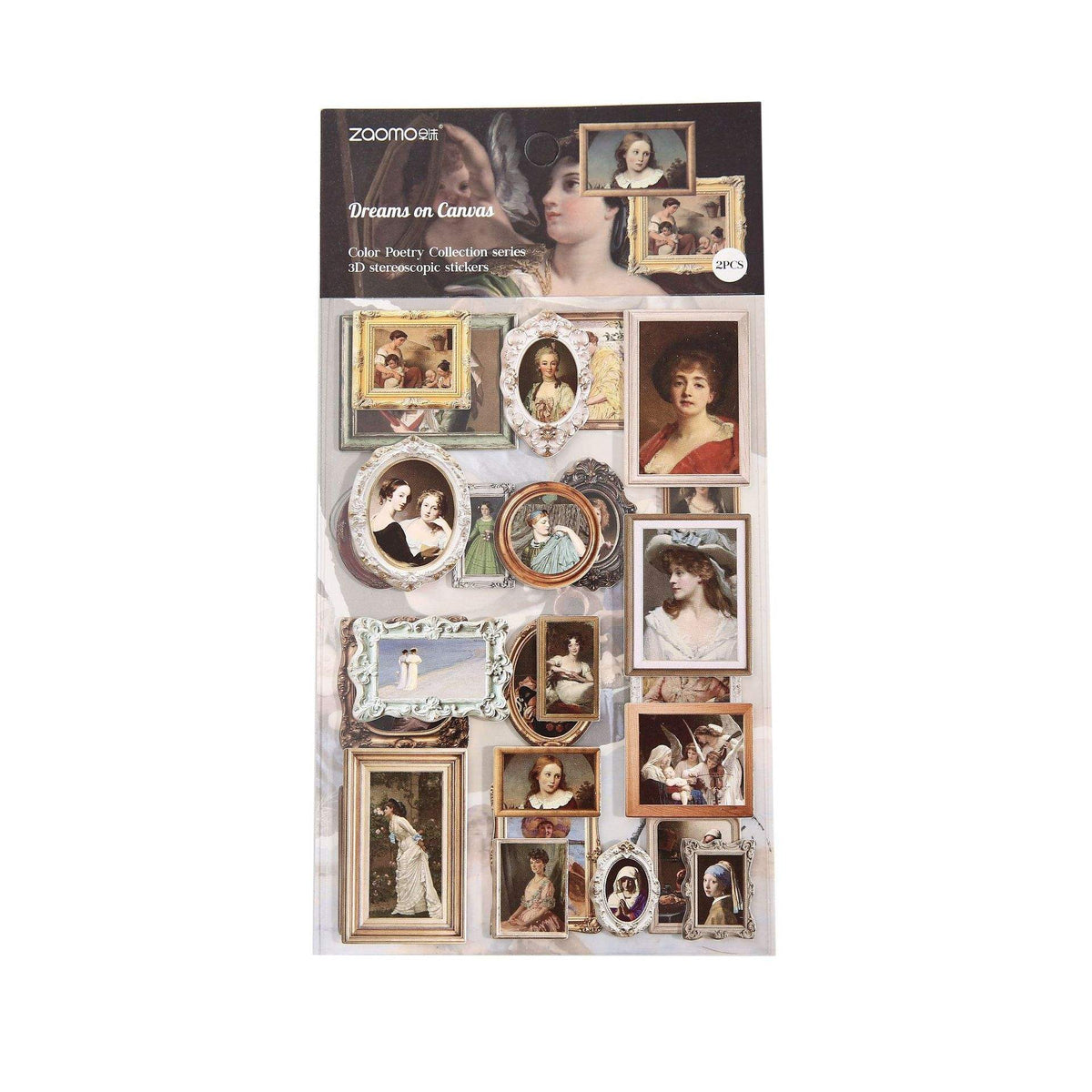 Embossed Oil Painting Stickers