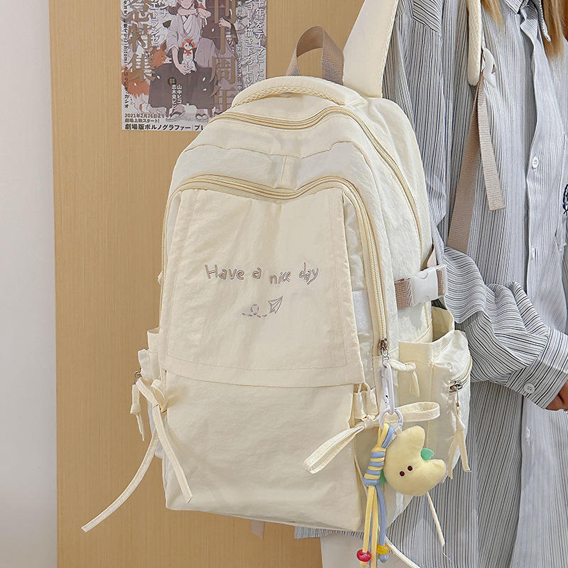Korean Backpack With A Charm