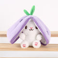 Cute Hiding Rabbit Keychain