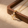 Micro-Pave Bow Necklace