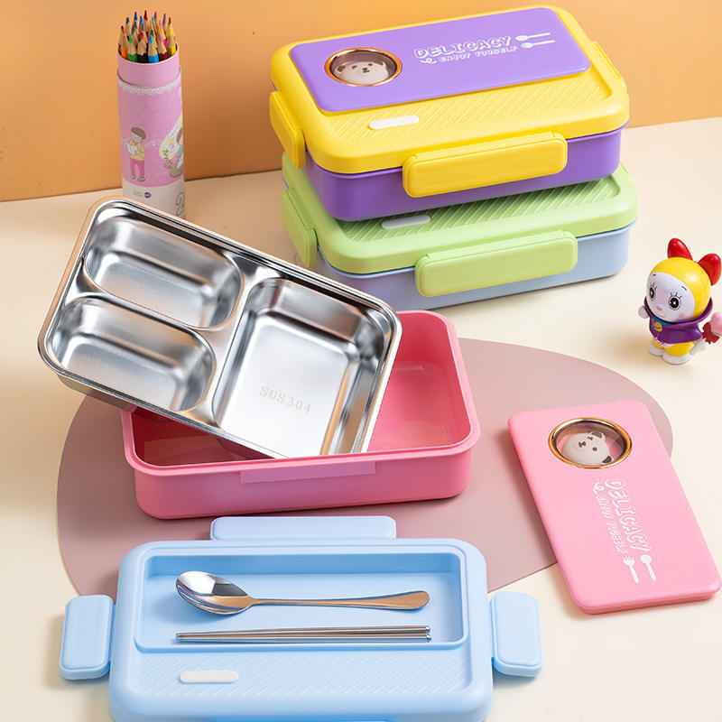 Cute Bear Cartoon Lunch Box