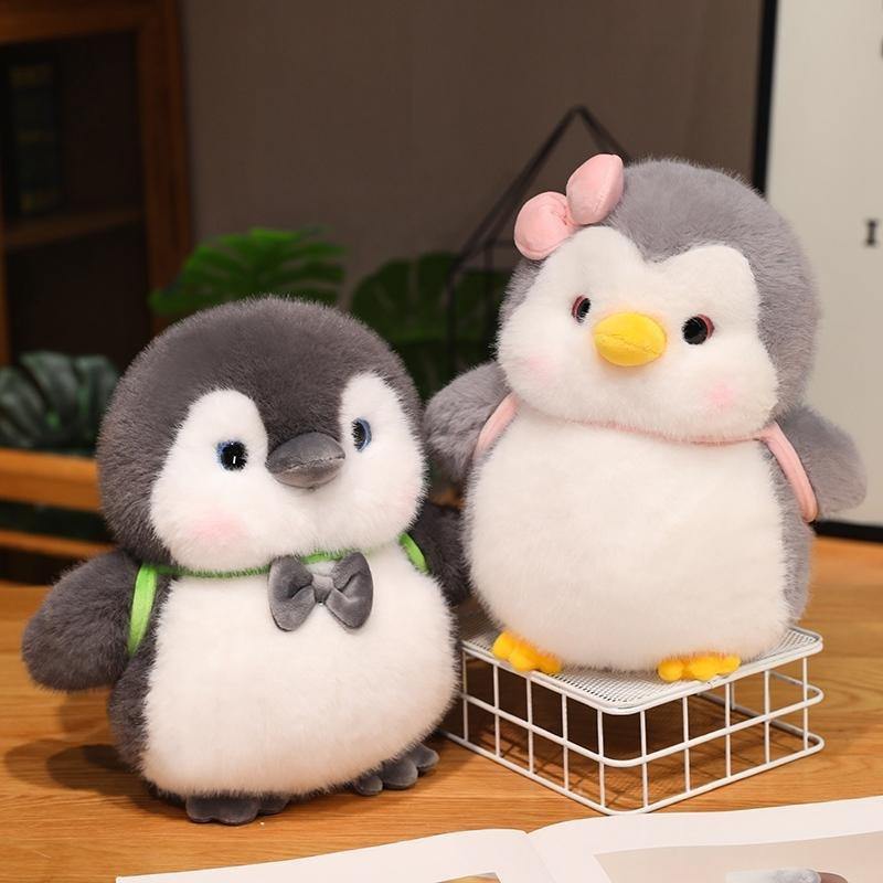Penguin With Bag Soft Toy