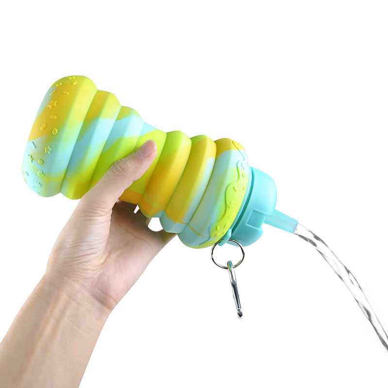 Silicon Collapsible Sipper Bottle (600 ml)