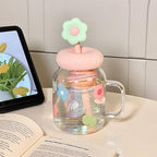 High Aesthetic Large Capacity Glass Water Cup