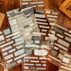 Quoted Retro Vintage Journaling Sticker Sheets ( 6 Sheets )
