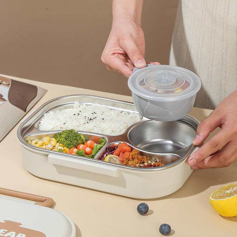 Bento Box 3 Compartments Lunch Box