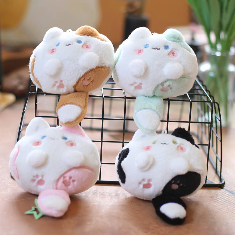 Bibi Meow Cat Series Plush  Keychain