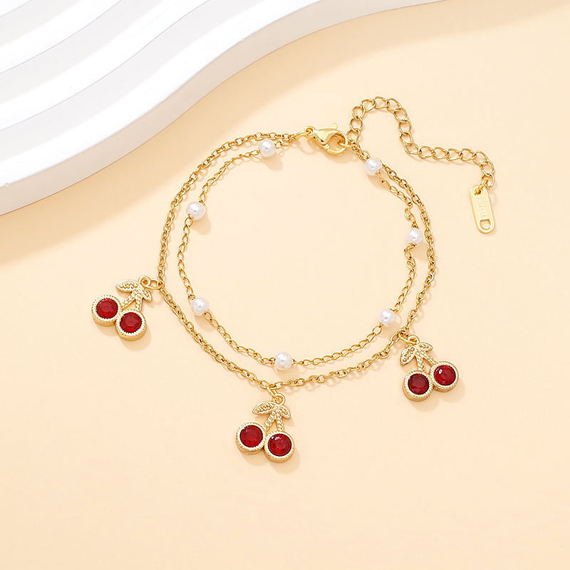Cherry Charm Bracelet