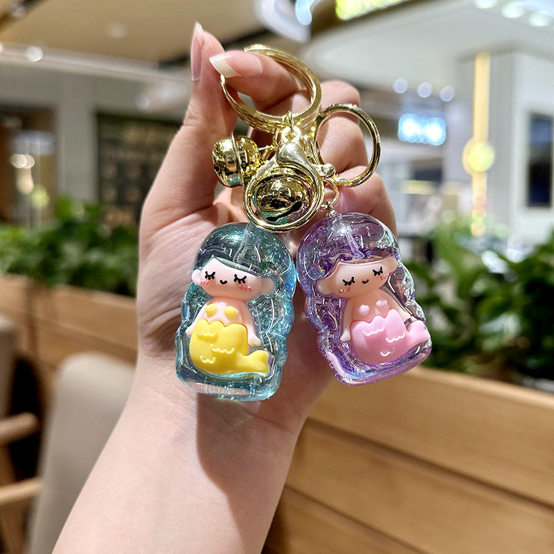 Holographic Mermaid Keychain
