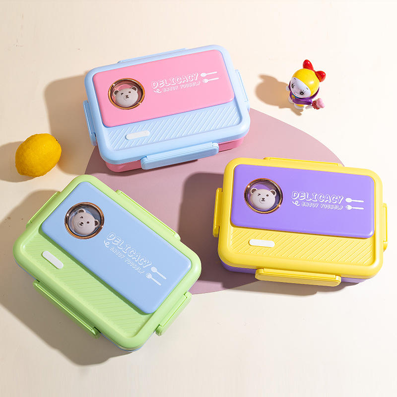 Cute Bear Cartoon Lunch Box