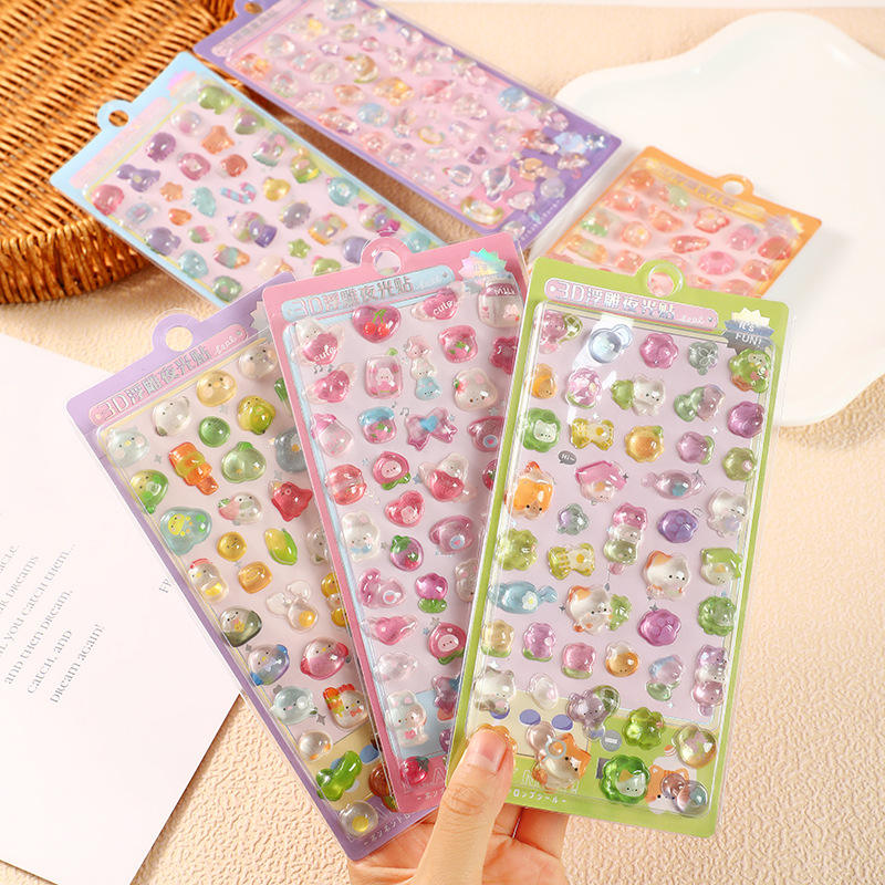 Fluffy Bonbon Drop Stickers (Random)