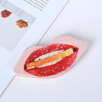 Lips Shaped Pocket Mirror