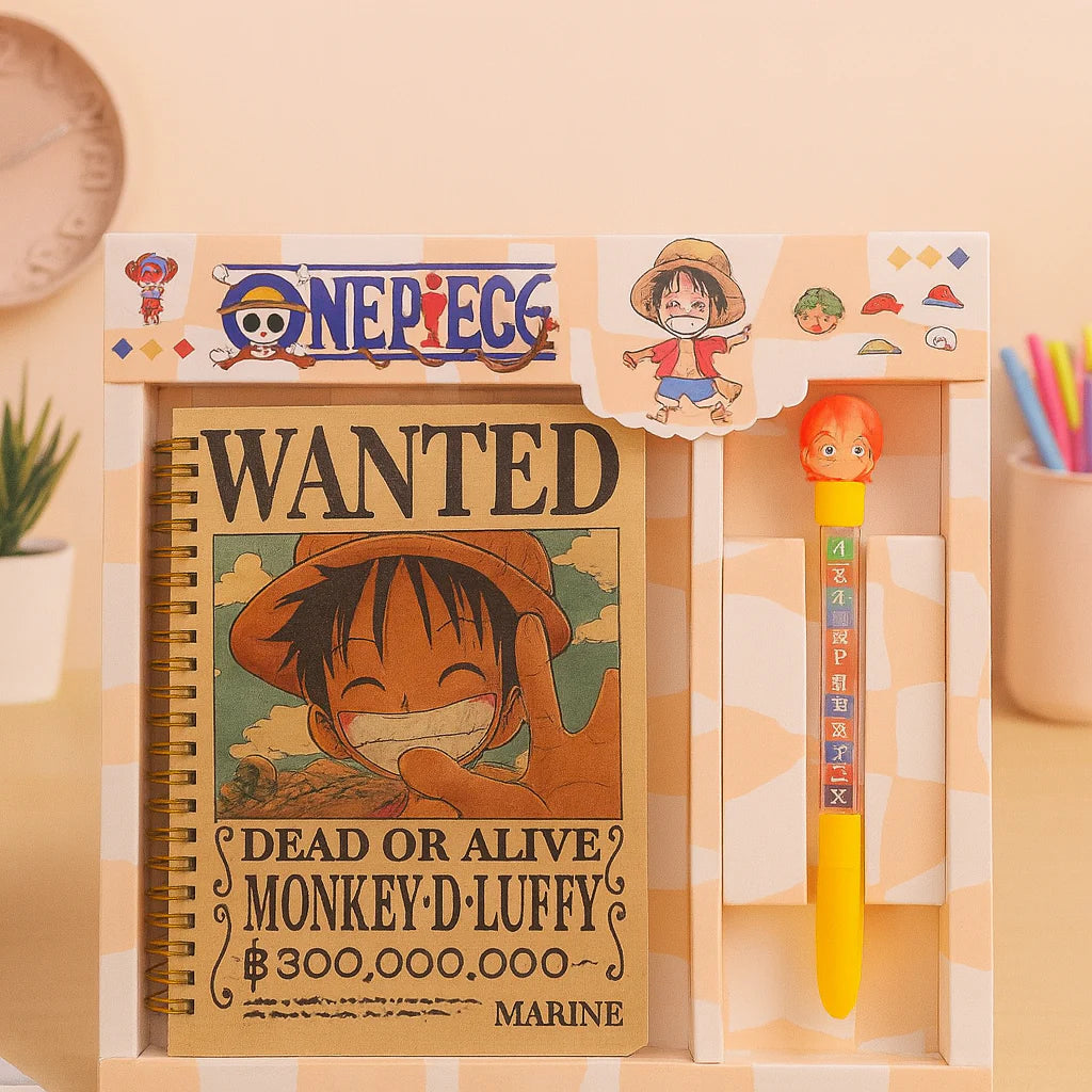 Monkey D Luffy Diary & Pen