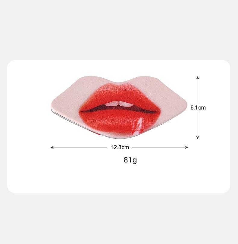 Lips Shaped Pocket Mirror