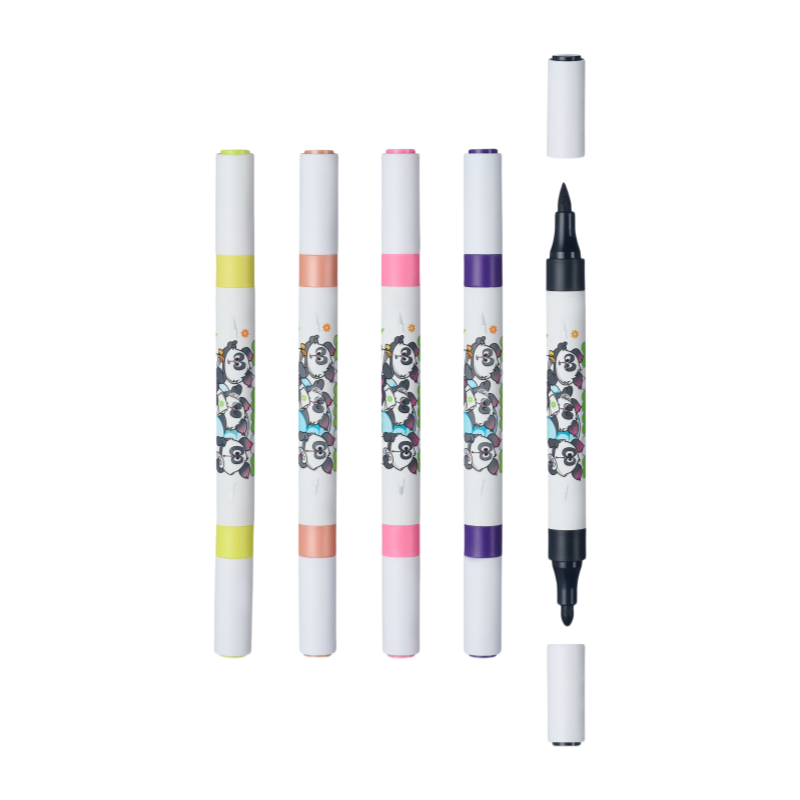 Panda Acrylic Double Side Marker (Set Of 36)