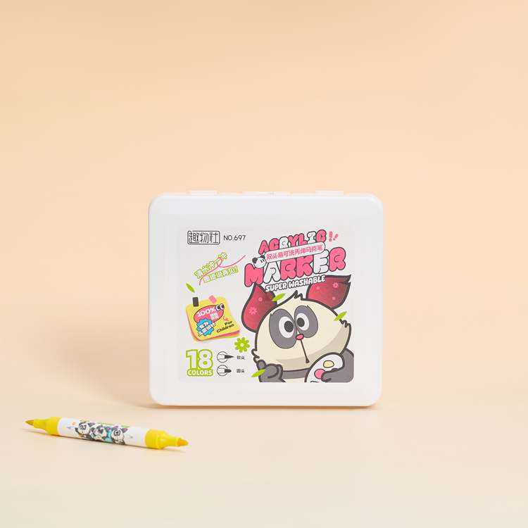 Panda Acrylic Double Side Marker (Set Of 36)