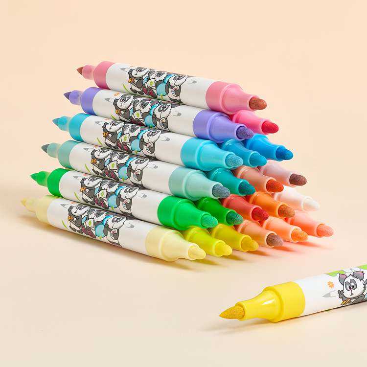 Panda Acrylic Double Side Marker (Set Of 36)