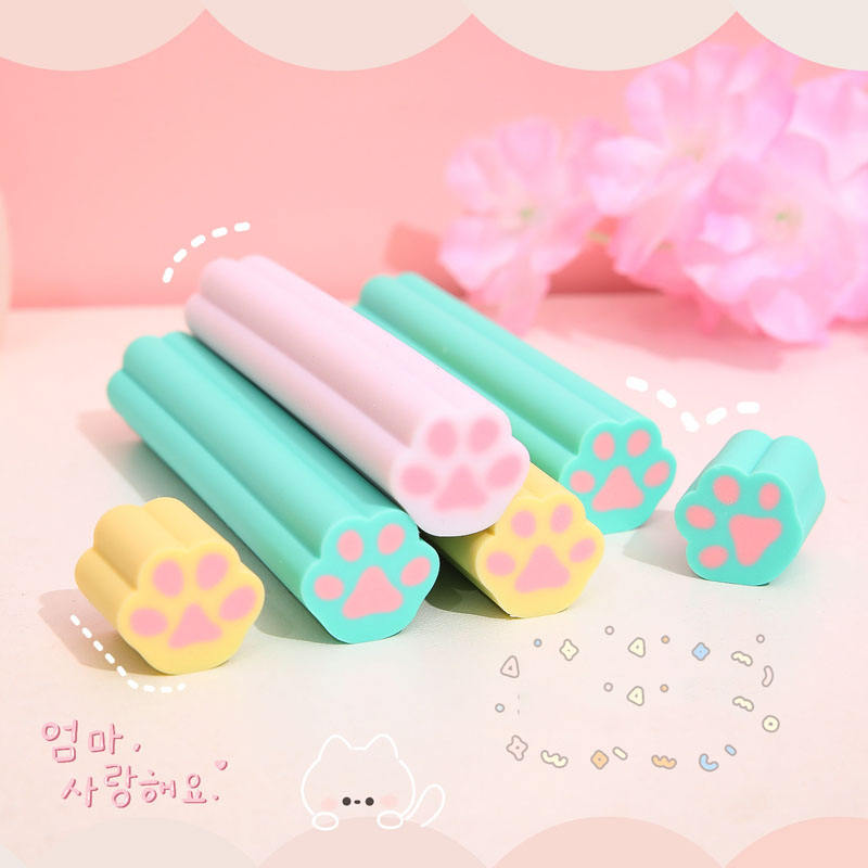 Paw Shaped Eraser (1 pc)