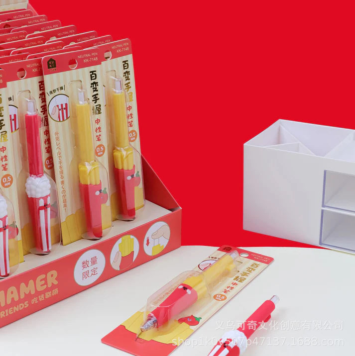Fries And Popcorn Pen ( 1 pc)