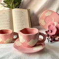 Pink Cloud Mug And Plate