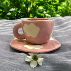 Pink Cloud Mug And Plate