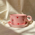 Pink Cappuccino Mugs