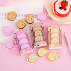 Swiss Roll Eraser (Set of 3)