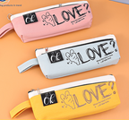 Love-Printed Zipper Pencil Pouch