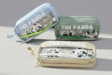 Panda Pouch With Pen & Badge