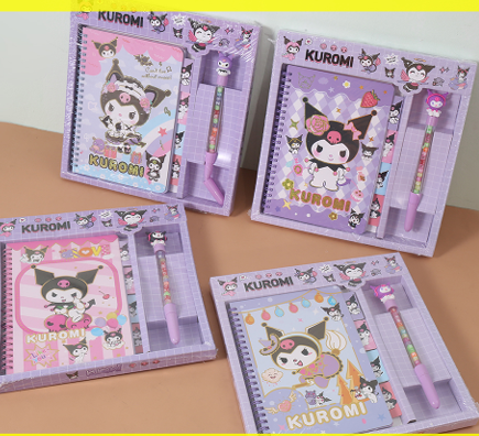 Kuromi Spiral Diary With Pen