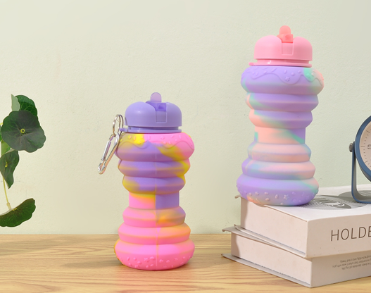 Silicon Collapsible Sipper Bottle (600 ml)
