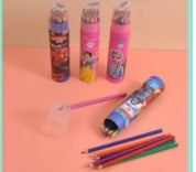 PENCIL COLOUR WITH ATTACHED SHARPENER