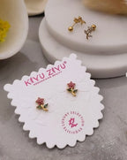 Floral Design Ball Back Studs