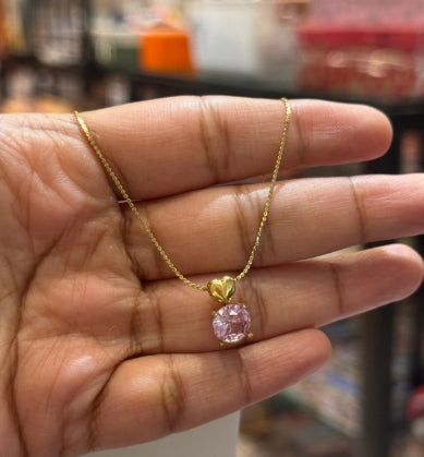 Pink Diamond Necklace