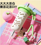 Kawaii Fruit Charm Tumbler