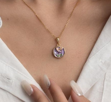 Enamel Resin Necklace