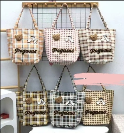 Cute Teddy Korean Tote Bag