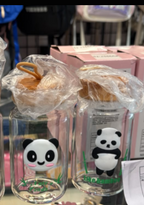 Cute Panda Glass Bottle