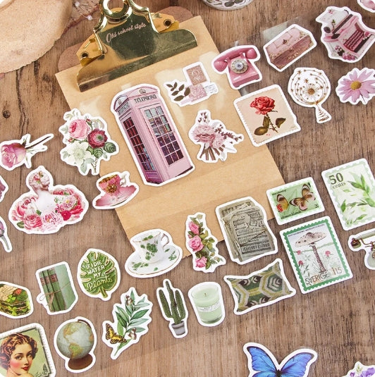 Retro Journaling Sticker Roll