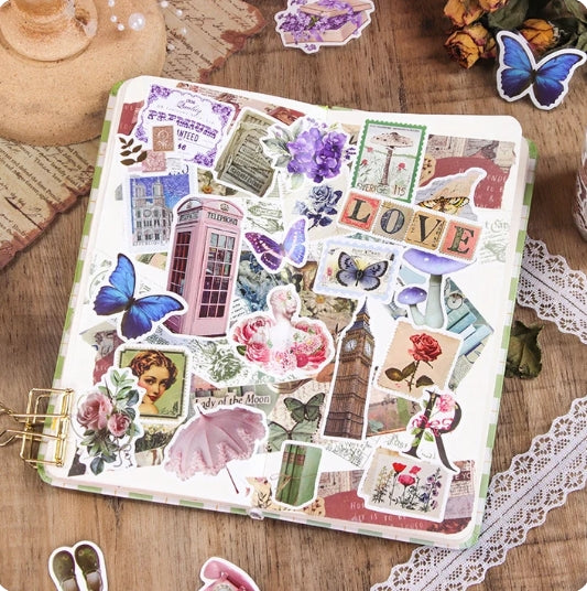 Retro Journaling Sticker Roll