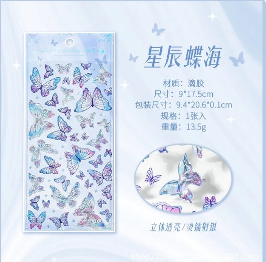 Acrylic Butterfly Stickers