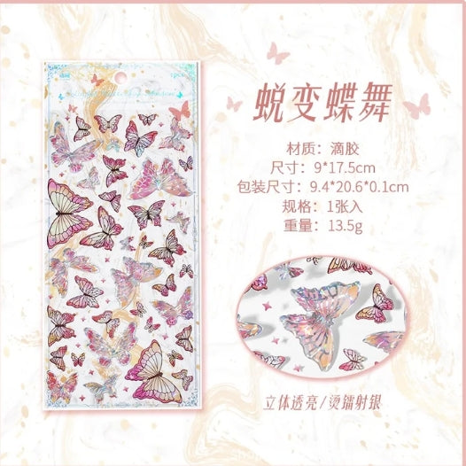 Acrylic Butterfly Stickers