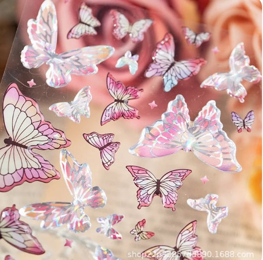 Acrylic Butterfly Stickers